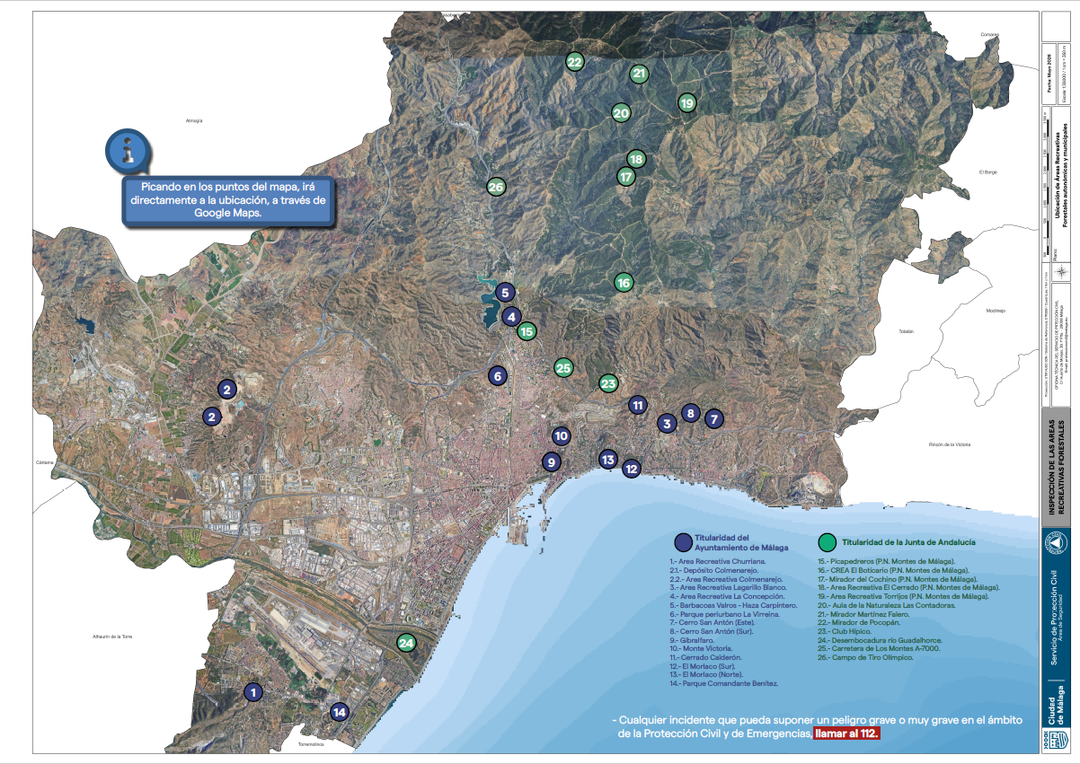 Mapa Áreas Forestales